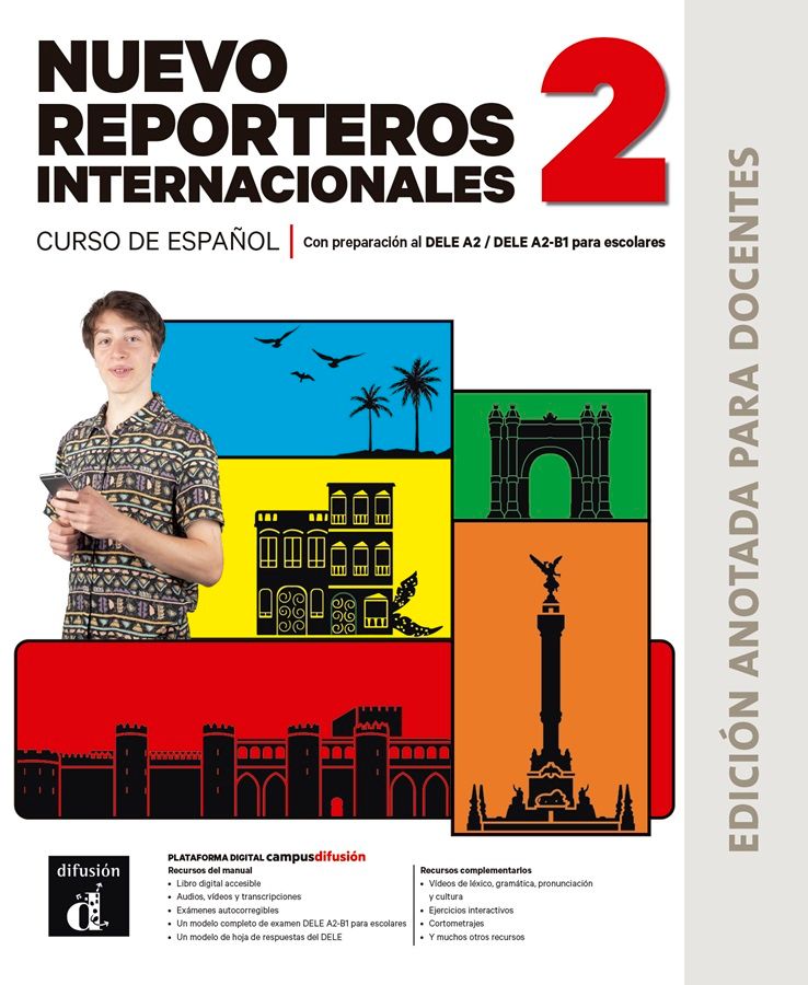 Nuevo Reporteros internacionales 2 (A2) – Edición anotada para docentes