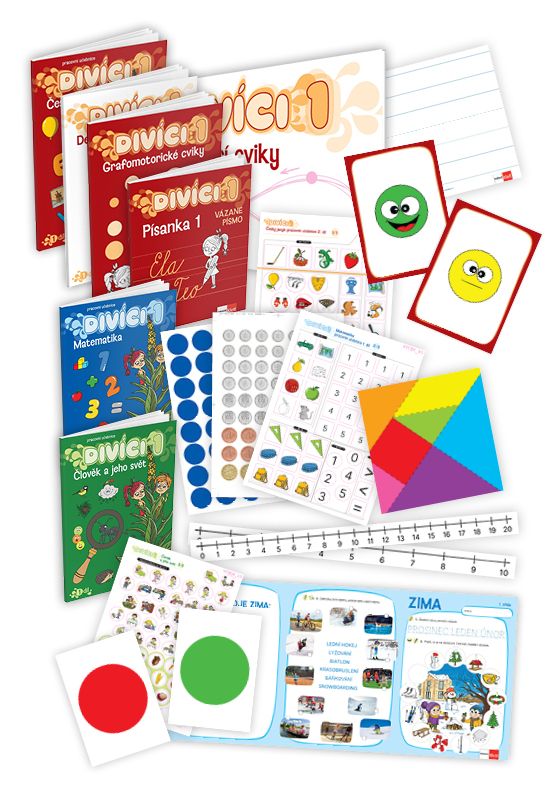 Divíci 1 – rozšířený žákovský balíček – Český jazyk A/S + Matematika + Člověk a jeho svět