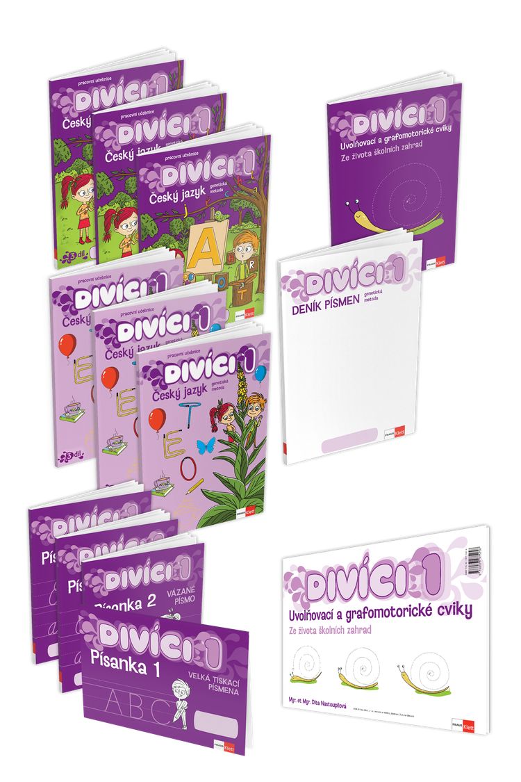 Divíci 1 – základní učitelský balíček – Český jazyk GEN [vázané písmo]