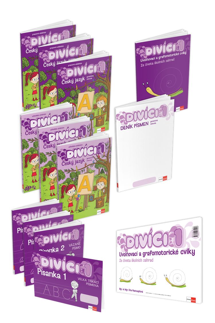 Divíci 1 – základní učitelský balíček – Český jazyk GEN [vázané písmo]