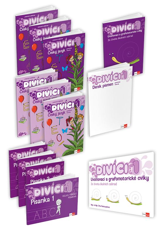 Divíci 1 – základní učitelský balíček – Český jazyk GEN [vázané písmo]