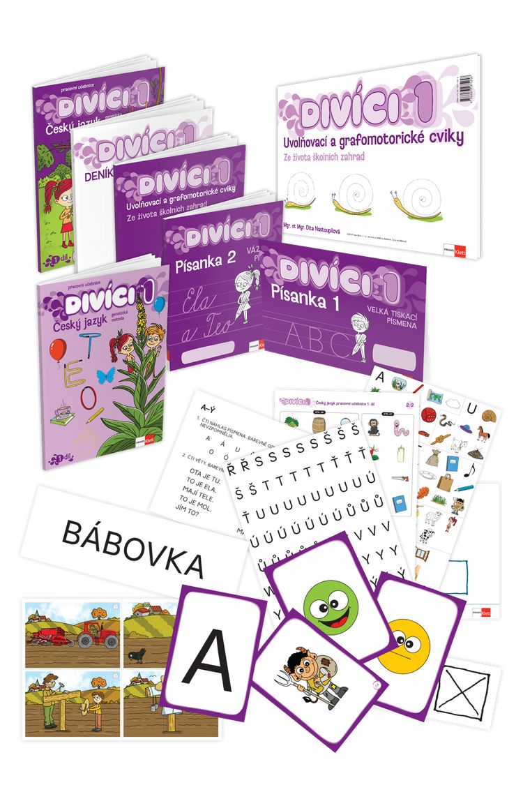 Divíci 1 – rozšířený učitelský balíček – Český jazyk GEN [vázané písmo]