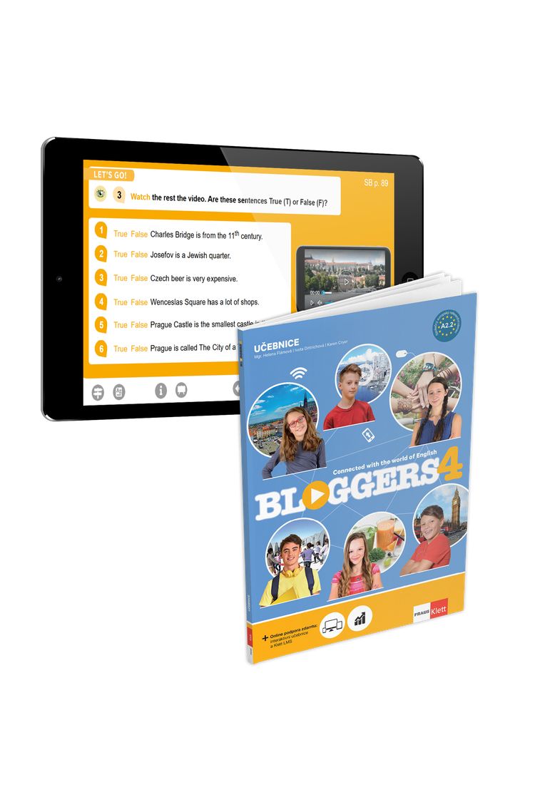 Bloggers 4 (A2.2) – žákovská licence – učebnice a prac. sešit (platnost 14 měsíců)